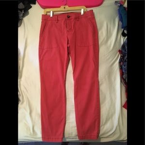 Cabi Red Hutton pants/Nantucket Red never worn